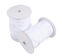 COLLBATH Lot de 2 Rouleaux de Boutons-pression Invisibles 1,8cm en Polyester, Fermeture à Pression Pratique et Résistante pour Vêtements et Housses de Couette