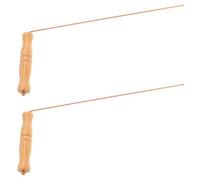 COLLBATH Lot de 2 Set de Baguettes de Sourcier en Cuivre Pur Tiges de Radiesthésie Portables pour Détection de Fantômes Divination par L’Eau et Prospection Aurifère Équipement de Chasse