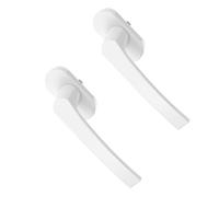 COLLBATH Lot de 2 Set de Poignées de Fenêtre à Battant en Alliage D'aluminium, Verrouillage Sécurisé Garçon et Filles, Poignée de Manivelle Vis, Remplacement pour Fenêtres