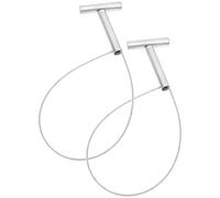 COLLBATH Lot de 2 Supports de Contention pour Porcs en Fil d'Acier Courte Tige Câble en Acier pour Attrape-Cochons Outil Agricole pour Élevage Porcin