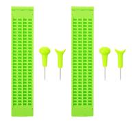 COLLBATH Lot de 2 tableaux braille pour personnes aveugles : tableau d’écriture braille à 4 rangées de 28 cases et stylet pour enfants et adultes - Fournitures scolaires pour personnes