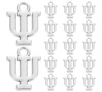 COLLBATH Lot de 20 pendentifs symbole Psi : breloques uniques en forme de lettre grecque - breloques symbole de psychologie pour colliers, bracelets et porte-clés
