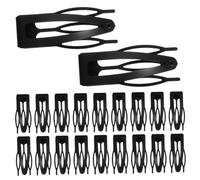 COLLBATH Lot de 20 Pinces à Cheveux Métalliques Noires, Petites, Antidérapantes, pour Cheveux Fins et Épais, Accessoires Coiffure Femmes, Maintien Mèches, Usage Quotidien et Voyage