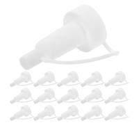 COLLBATH Lot de 200 Embouts Compte-Gouttes à Tête Trompette Blancs 20 pour Flacons de Laboratoire Pipettes Précises en Plastique Distribution Anti-Reflux Usage Médical et Expérimental