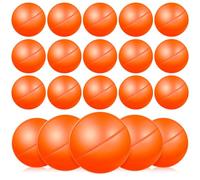 COLLBATH Lot de 25 Boules de Loterie en Plastique sans Couture 4 CM Orange Boules de Jeu de Société Réutilisables à Ouvrir pour Tirage Tombola et Fêtes