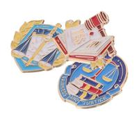 COLLBATH Lot de 3 Broches en Métal Thème Juridique Balance Justice Maillet et Livres de Droit Accessoires pour Étudiants en Droit et Décorations Bureau D’Avocat