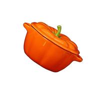 COLLBATH Lot De 3 Récipients Alimentaires En Céramique Créatifs En Forme De Citrouille Pour La Maison Le Restaurant Ramequins En Porcelaine