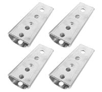 COLLBATH Lot de 4 Connecteurs de Canapé 9 CM en Quincaillerie Meuble Loquets Coniques Blancs pour Sommier à Lattes Accessoires de Fixation pour Pieds de Canapé et Cadre Usage Maison et