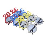 COLLBATH Lot de 4 lunettes de soleil « Bonne Année » 2026, pour le réveillon du Nouvel An, pour la remise des diplômes, pour les fêtes, les fêtes, les décorations