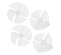 COLLBATH Lot De 4 Pales De Ventilateur De Refroidissement Pour Four À Micro-Ondes En Plastique Blanches