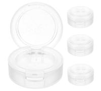 COLLBATH Lot de 4 Palettes de Fard à Paupières en Plastique Transparent 26 Mm, Godets Vides Compacts pour Maquillage Voyage, Étuis Légers Adaptés à Poudre, Blush et Highlighter, Rangement