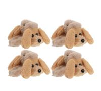 COLLBATH Lot de 4 Pinces à Cheveux en Fausse Fourrure Duveteuse de Chien, Grandes Pinces Robustes Kaki, Adaptées aux Cheveux Longs et Épais, Accessoires D’hiver pour Femmes et