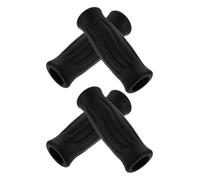 COLLBATH Lot de 4 Poignées Noires Ergonomiques en Tpr Antidérapantes pour Cannes et Déambulateurs, Taille Large 11x3,5 Cm, Accessoires Confort et Remplacement pour Aides la Mobilité