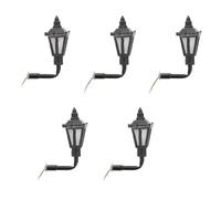 COLLBATH Lot de 5 Lampes Murales Miniatures à Monter Soi-Même Éclairage Décoratif pour Jardin Miniature Veilleuse LED Effet Chaud 3V Accessoires pour Maquettes et Dioramas