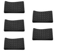 COLLBATH Lot de 5 Manchons Antidérapants Noirs pour Tondeuse à Cheveux, Poignées en Silicone Résistantes la Chaleur et Amortissant les Vibrations, Taille Moyenne, Accessoire pour