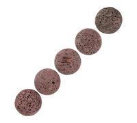 COLLBATH Lot de 5 Pierres Volcaniques Naturelles de 5 Cm pour Sauna Vapeur Roches Chauffantes en Basalte pour Poêle de Sauna Intérieur et Extérieur, Purification de L'air et Vapeur