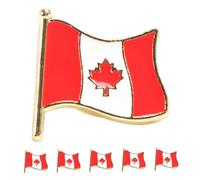 COLLBATH Lot De 6 Broches Drapeau Médaille Épingles De Épingles De Collection Épingles D'Uniforme Épingles À Revers Feuille D'Érable Canadienne Épingles Politiques