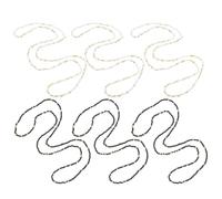 COLLBATH Lot de 6 chaînes de taille perlées : perles élastiques pour le ventre, bijoux de plage pour l'été, pour les, les fêtes, les adolescentes et les dames