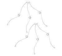 COLLBATH Lot de 6 Clips à Ressort Métalliques 1,4 X 15,6 Mm pour Ventilateur D'extraction Encastré de Salle de Bain, Accessoires de Fixation pour Grille de Ventilation,