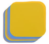 COLLBATH Lot de 6 Coussinets de Préhension en Caoutchouc Multi-Usage Antidérapants Coloris Gris Bleu et Jaune pour Ouvre-Bocaux et Bouteilles Accessoires la Cuisine Pratiques et