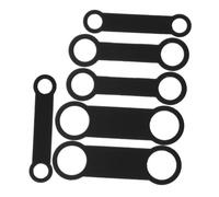 COLLBATH Lot De 6 Porte-étiquettes pour Collier De Chien Silencieux, Élastiques en Silicone Extensibles, Tailles s m L, pour Identification Sécurisée D’Animaux Domestiques Intérieur