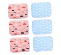 COLLBATH Lot De 6 Tapis De Cage pour Animaux De Compagnie Doux Et Lavable pour Hamster Nid De Couchage pour Petits Animaux