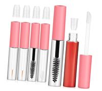 COLLBATH Lot De 6 Tubes Distributeurs Cosmétiques Vides Petite Taille Couleur Rose Avec Baguette Pour Maquillage Yeux Et Lèvres Usage Voyage Et Quotidien