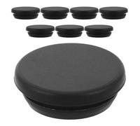 COLLBATH Lot de 8 Bouchons Ronds en Caoutchouc pour Vidange de Congélateur, Bouchons de Dégivrage Étanches en Silicone Noir, Compatibles Congélateurs Coffre, Protection Anti-Fuite