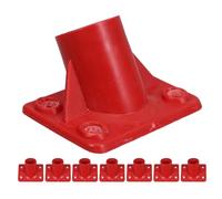 COLLBATH Lot de 8 Connecteurs en Plastique pour Manche de Balai Adaptateur de Manche Articulé Fixation Sécurisée pour Accessoires de Brosses à Récurer pour Nettoyage des Sols