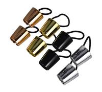 COLLBATH Lot de 8 Élastiques pour Queue de Cheval Accessoires pour Cheveux Fins Accessoires de Coiffure Femme en Or Métallique Argenté Rose Doré et Noir Brillant Adaptés pour