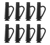 COLLBATH Lot de 8 Gaines de Protection Flexibles en Caoutchouc pour Cordon D'alimentation de Sèche-cheveux, Protection Anti-pliure et Anti-torsion, Résistantes la Chaleur,