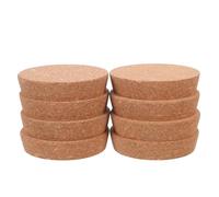 COLLBATH Lot de 8 Mini Bouchons en Liège - Assortiment de Bouchons pour Salières Et Poivrières - de Bouteille de Vin Sécurisés - pour Carafe en Verre 9,4 X 8,6 X 2 Cm