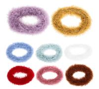 COLLBATH Lot de 8 Mini Élastiques à Cheveux en Peluche pour Bébés et Tout-Petits Couleurs Assorties Accessoires Cheveux Doux et Extensibles pour Coiffures Quotidiennes et Occasions