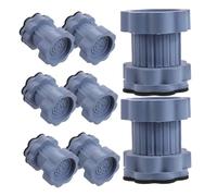 COLLBATH Lot de 8 Patins Anti-Vibrations Réglables pour Lave-Linge et Sèche-Linge Amortisseurs de Chocs Antidérapants en Matériau Robuste Accessoires Stabilisateurs Bruit et Protection