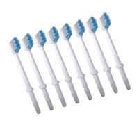 COLLBATH Lot de 8 Têtes de Brosse de Rechange pour Hydropulseur Blanc Accessoires Compatibles Nettoyage Interdentaire Remplacement pour Usage Familial