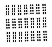 COLLBATH Lot De 80 Paires De Plaquettes Nasales En Mousse Eva 1,5 Mm Antidérapantes Auto-adhésives Pour Lunettes, Augmente La Hauteur, Confortable, Compatibles Lunettes De Soleil Et Vue