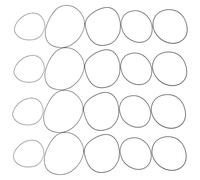 COLLBATH Lot de Sachets de Joints Étanchéité Caoutchouc pour Montre Anneaux O Joints de Remplacement Étanches pour Réparation de Fond de Boîtier de Montre