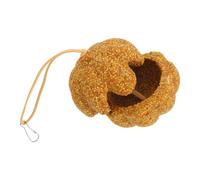 COLLBATH Mâcher pour Perroquet Forme de Citrouille Friandise Naturelle à Base de Citrouille de Broyage et Dents pour Perruches et Calopsittes Soins Buccaux et Récompense Active