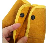 COLLBATH Manchons de Soudure Jaune Manches Isolantes Thermiques Résistantes Chaleur Protection Antibrûlure pour Soudeurs Pratique