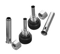 COLLBATH Manchons en Acier Inoxydable pour Fer à Souder, 2 Jeux de 3 Pièces, Manchons de Poignée Compatibles, Accessoires de Soudage Solide, Pièces de Station de Soudage pour Usage