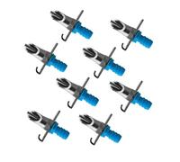 COLLBATH Mangeoire Automatique pour Animaux 10 Pièces Abreuvoir Double Fontaine À Eau À Ressort Facile À Installer Robuste Couleur Aléatoire