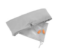 COLLBATH Masque de Sommeil avec Bandeau Ajustable et Bouchons Oreilles Anti-bruit Masque de Voyage Occultant pour Sommeil Profond Confort et Blocage Lumière Complet Gris
