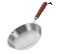 COLLBATH Mini PoêLe Acier Inoxydable 27 Cm PoêLe Multifonction Sans RevêTement Pour Chauffer Huile ŒUfs Lait LéGer Et Facile À Nettoyer