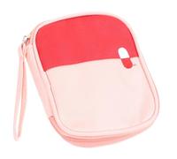 COLLBATH Mini Trousse de Portable Petite Taille Tissu Oxford Rose Résistant à L'usure pour Voyage Randonnée Camping Urgence Santé Maison Sport