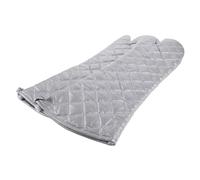 COLLBATH Mitaines de Cuisson Résistantes à la Chaleur avec Protection Antibrûlure Isolantes et Antidérapantes pour Pâtisserie Barbecue et Nettoyage Cuisine Lot de Grandes Mitaines Argentées