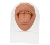 COLLBATH Modèle de Visage en Silicone pour Pratique Piercing avec Langue et Lèvres, Forme Simulée Unique, Design Esthétique pour Entraînement Précis et Exposition Facile