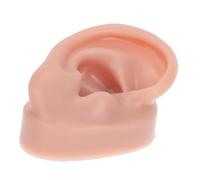 COLLBATH Modèle D'oreille En Silicone Souple Taille Réelle Simulation Réaliste Droit Pour Modèle De Piercing Professionnel Formation Et Affichage Auditif Pédagogique Couleur Café