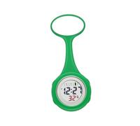 COLLBATH Montre Infirmière Numérique Verte LCD Montre de Poche Pratique pour Personnel Médical Accessoire Infirmier Simple et Fonctionnel