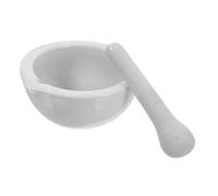 COLLBATH Mortier et Céramique Résistant Haute Température Pot à Pilules Polyvalent pour Laboratoire et Cuisine Bol de Broyage avec pour Épices Ail et Médicaments