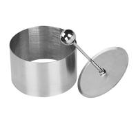 COLLBATH Moule à Onigiri en Acier Inoxydable, Moyen, Moule à Boulettes de Riz Rond pour Sushi et Tiramisu, Outil Cuisine Pratique pour Préparation de Plats Japonerie et Pâtisserie, Usage